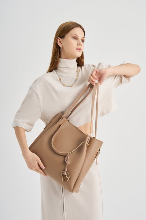 Lucky Bees Bolso de Hombro Camel